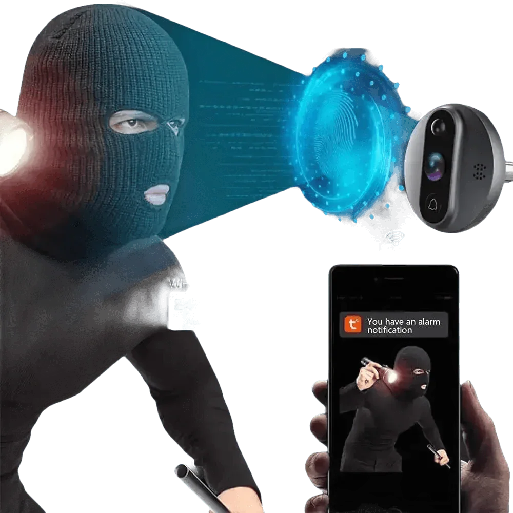 Alexa Door Cam with PIR Motion Screen - GiFTiFY