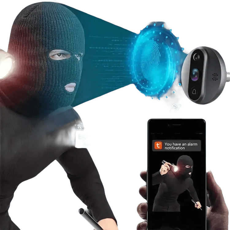 Alexa Door Cam with PIR Motion Screen - GiFTiFY