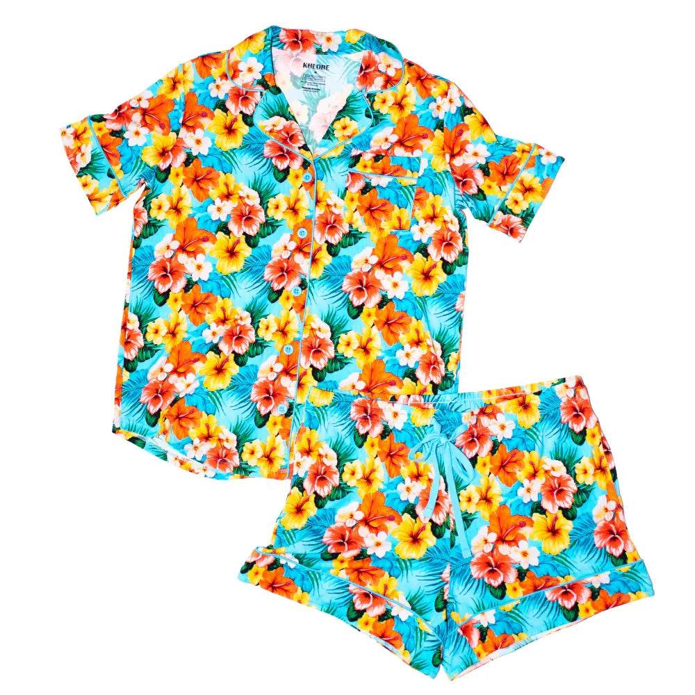 Women's Luxe Short Pajamas Aloha by Khlobe