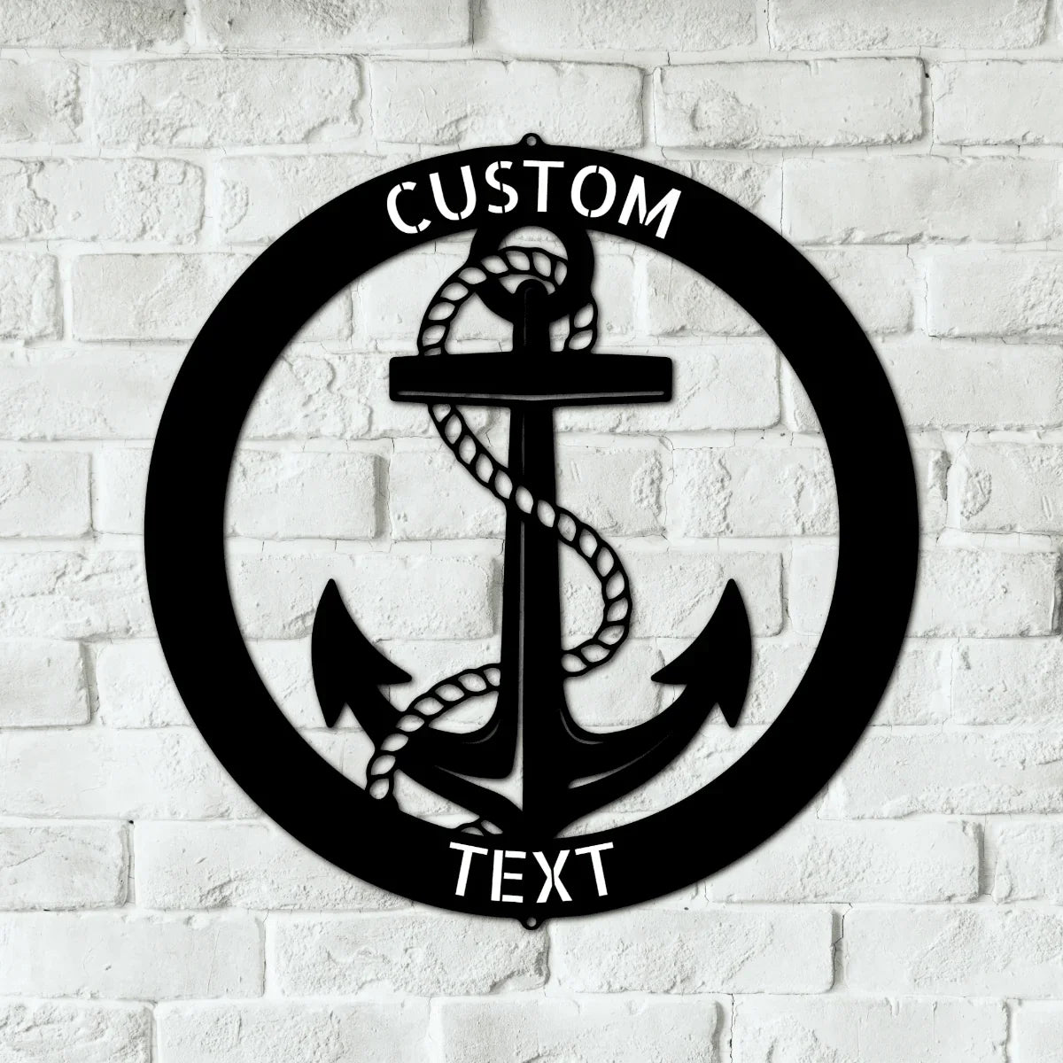 Elaborate Anchor Ring Personalized Gifts - Custom Metal Sign - GiFTiFY