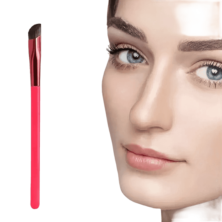 Angled Eyebrow Brush with Packaging - GiFTiFY