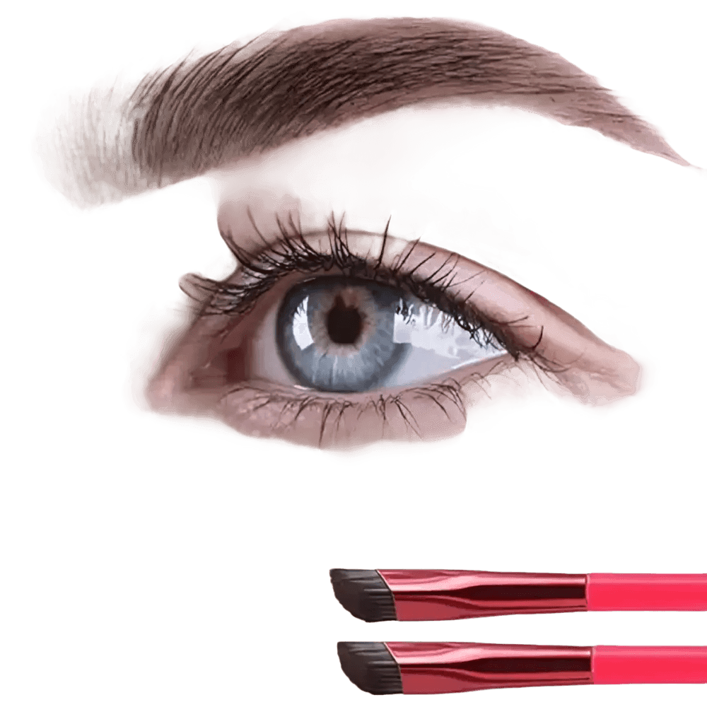 Angled Eyebrow Brush with Packaging - GiFTiFY