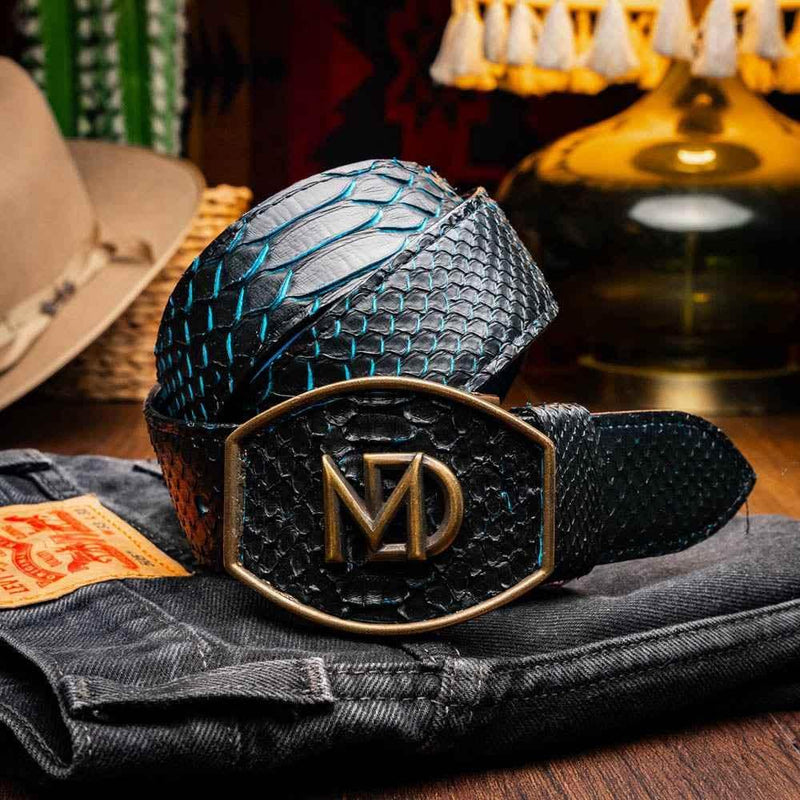 Arkansas Belt Black / Blue Belts by Marco Di Milano