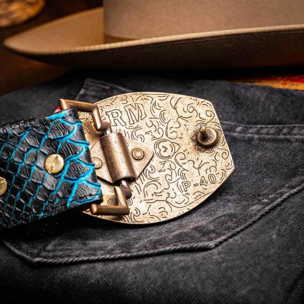Arkansas Belt Black / Blue Belts by Marco Di Milano