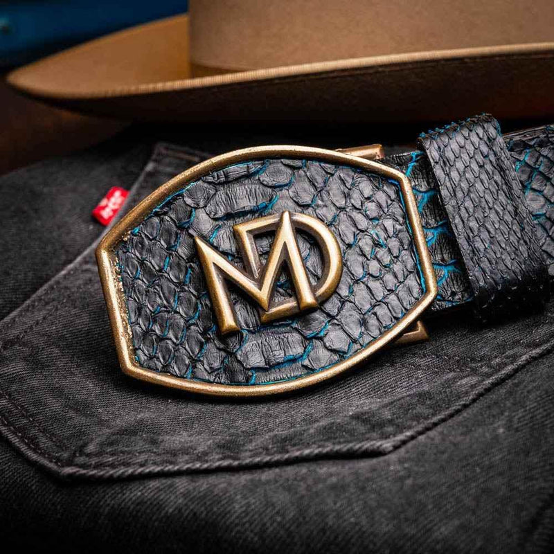 Arkansas Belt Black / Blue Belts by Marco Di Milano
