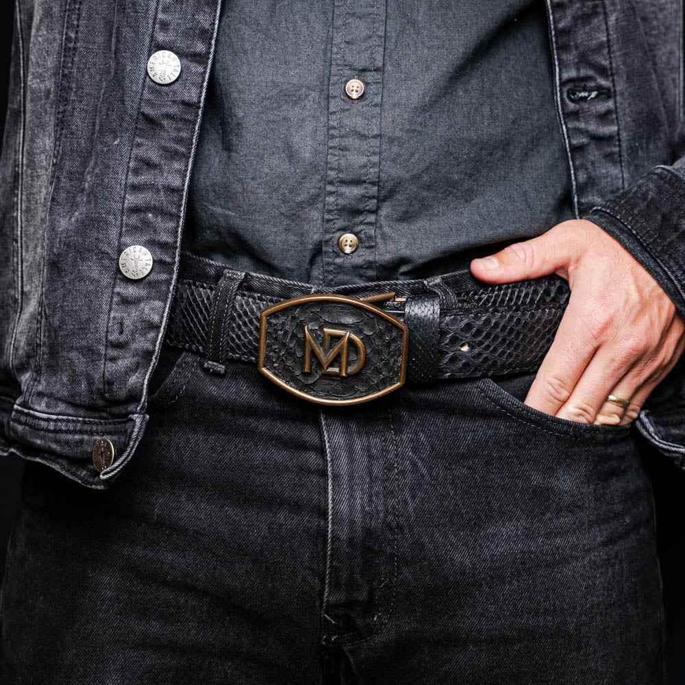 Arkansas Belt Black / Blue Belts by Marco Di Milano