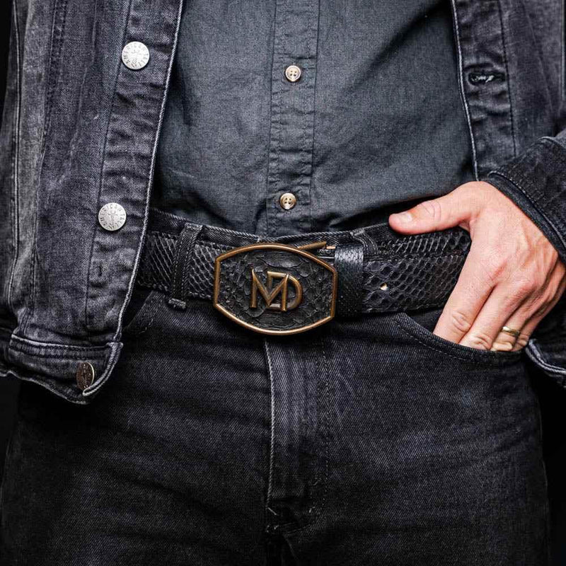 Arkansas Belt Black / Blue Belts by Marco Di Milano