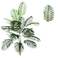 Artificial Areca Palm Tree in White Pot Large Fake Palm Tree Tropical Plant Palm Tree Artificial in White Pot - GiFTiFY