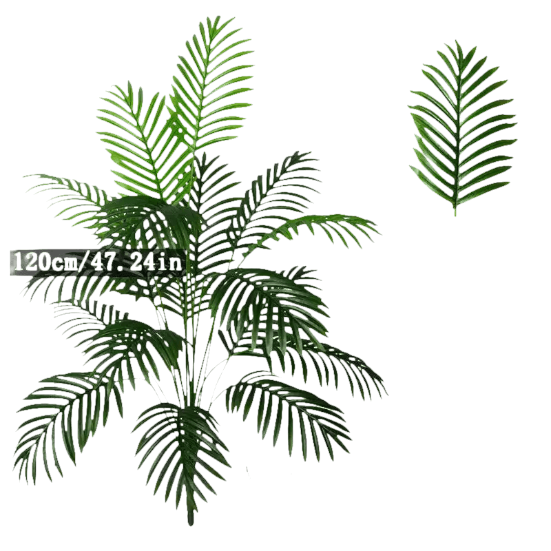 Palmera Areca Artificial Grande en Maceta Blanca - Planta Tropical Falsa Palm Tree en Maceta Blanca Artificial Trees by Kmitang Official Store