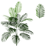 Artificial Areca Palm Tree in White Pot Large Fake Palm Tree Tropical Plant Palm Tree Artificial in White Pot - GiFTiFY