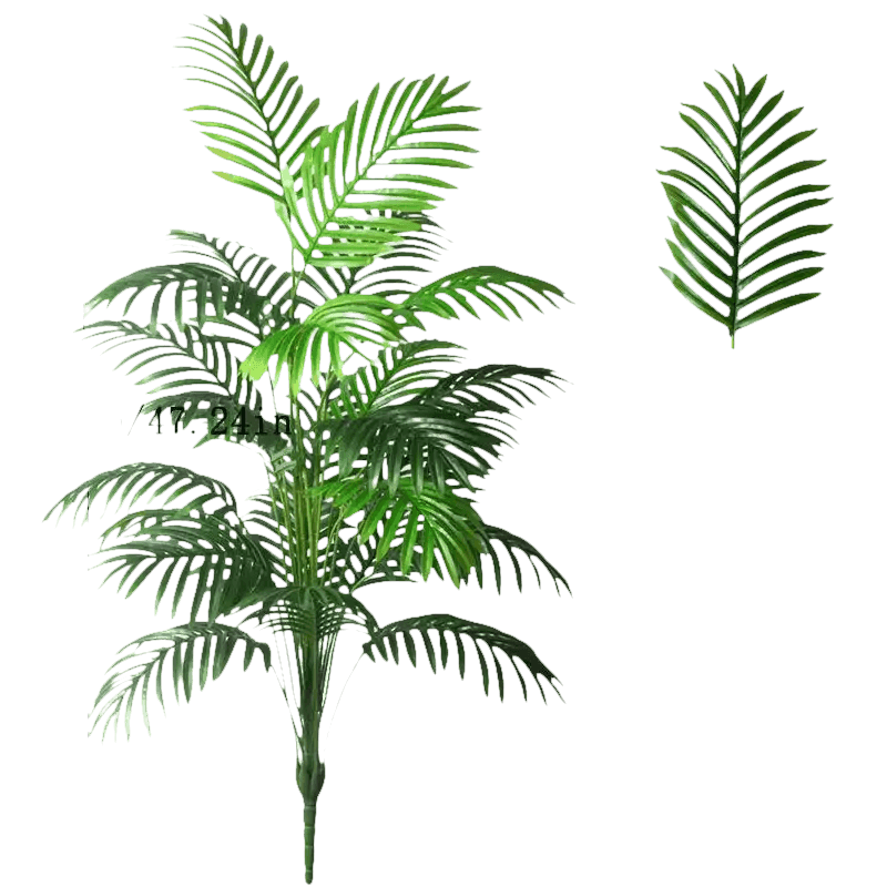 Artificial Areca Palm Tree in White Pot Large Fake Palm Tree Tropical Plant Palm Tree Artificial in White Pot - GiFTiFY