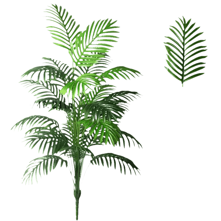 Artificial Areca Palm Tree in White Pot Large Fake Palm Tree Tropical Plant Palm Tree Artificial in White Pot - GiFTiFY