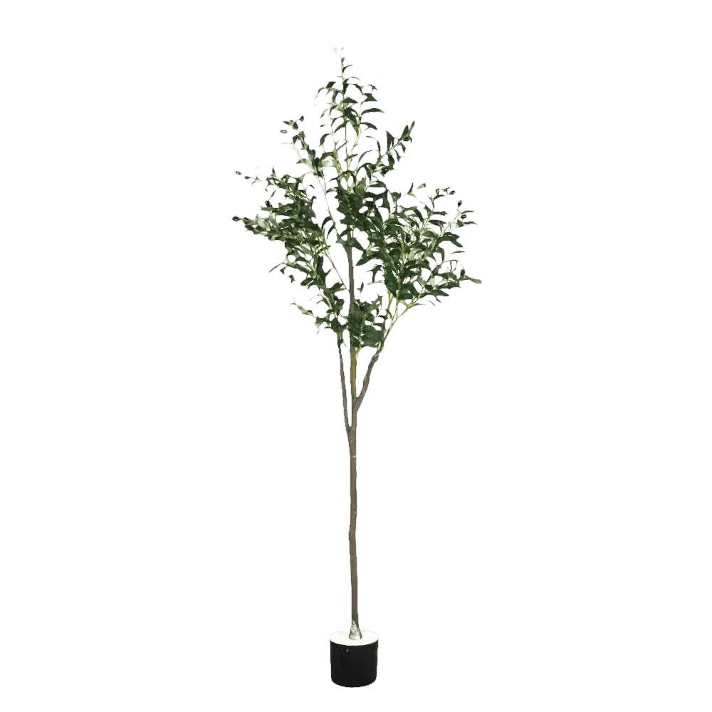 Artificial Areca Palm Tree in White Pot Large Fake Palm Tree Tropical Plant Palm Tree Artificial in White Pot - GiFTiFY