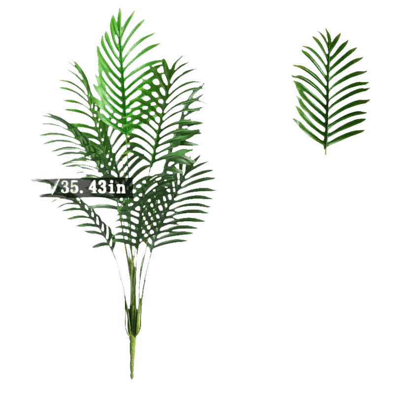 Palmera Areca Artificial Grande en Maceta Blanca - Planta Tropical Falsa Palm Tree en Maceta Blanca Artificial Trees by Kmitang Official Store