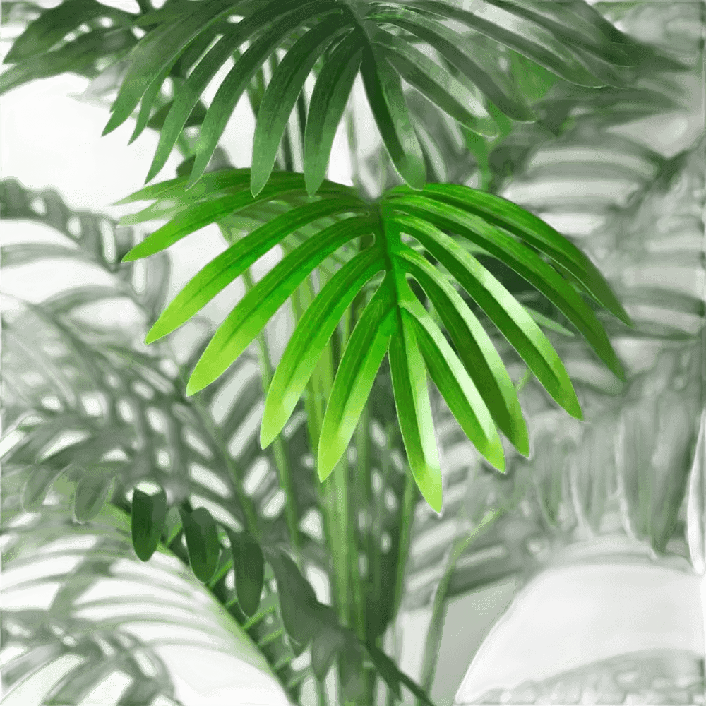 Palmera Areca Artificial Grande en Maceta Blanca - Planta Tropical Falsa Palm Tree en Maceta Blanca Artificial Trees by Kmitang Official Store
