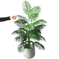 Artificial Areca Palm Tree in White Pot Large Fake Palm Tree Tropical Plant Palm Tree Artificial in White Pot - GiFTiFY