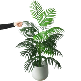 Artificial Areca Palm Tree in White Pot Large Fake Palm Tree Tropical Plant Palm Tree Artificial in White Pot - GiFTiFY