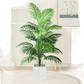 Artificial Areca Palm Tree in White Pot Large Fake Palm Tree Tropical Plant Palm Tree Artificial in White Pot - GiFTiFY