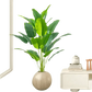 Artificial Bird of Paradise Plant in White Pot Large Tropical Artificial Bird of Paradise Tropical Artificial Plastic Palm Plant - GiFTiFY