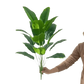 Artificial Bird of Paradise Plant in White Pot Large Tropical Artificial Bird of Paradise Tropical Artificial Plastic Palm Plant - GiFTiFY