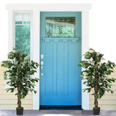 Artificial Ficus Silk Tree in Black Pot - GiFTiFY