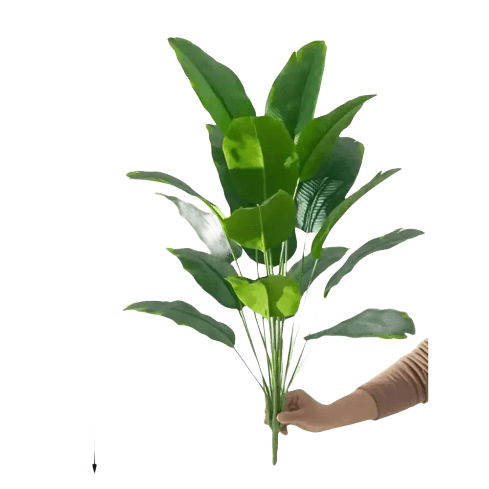 Artificial Tropical Palm Tree in White Pot - GiFTiFY