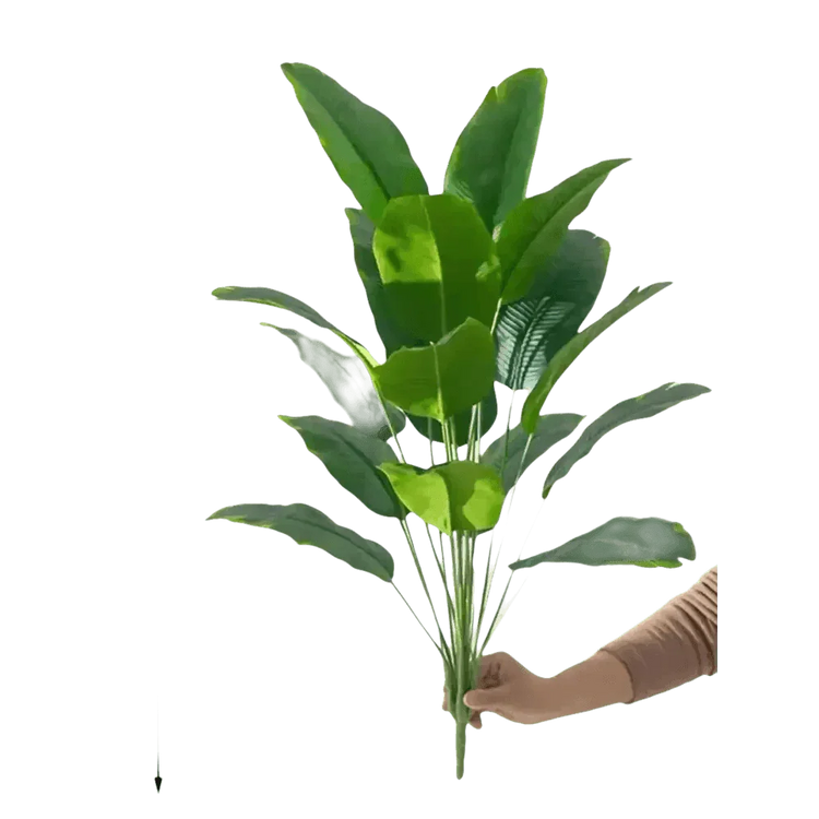 Artificial Tropical Palm Tree in White Pot - GiFTiFY