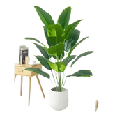 Artificial Tropical Palm Tree in White Pot - GiFTiFY
