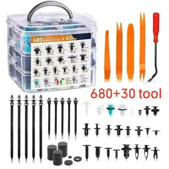 Automobile Retainer Clips and Tool Set Plastic Retainer Clips Automotive Oxygen Sensor Fit Car Plastic Retainer Clips - GiFTiFY