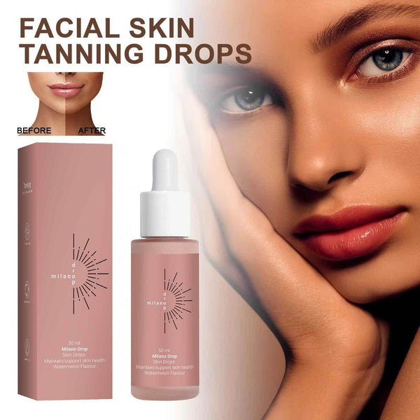 Tanning Face Serum Face Body Tanning Bed Outdoor Fine Line Repair Skin Serum Dark Bronzer Self Tanning Serum Drops - GiFTiFY