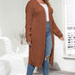 Plus Size Open Front Long Sleeve Cardigan - GiFTiFY