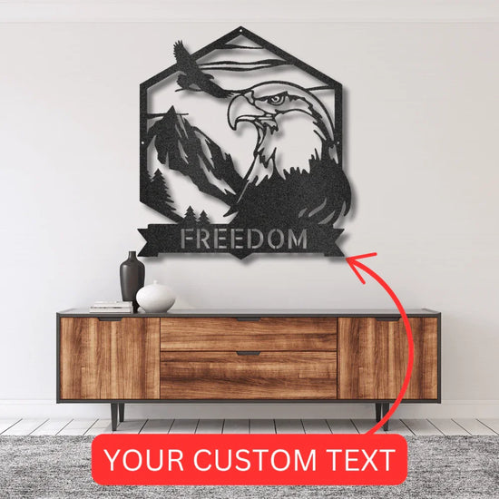 Bald Eagle Personalized Gifts - Custom Metal Sign - GiFTiFY
