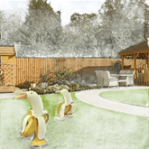 Banana Duck Creative Garden Decor Figurines - GiFTiFY