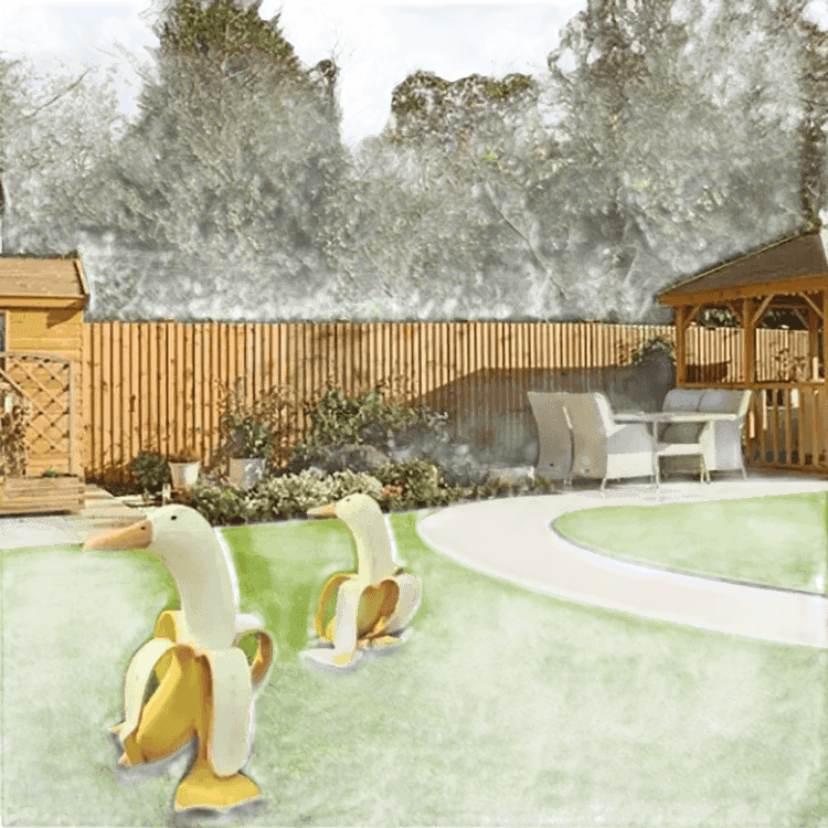 Banana Duck Creative Garden Decor Figurines - GiFTiFY