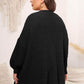 Plus Size Open Front Dropped Shoulder Knit Cardigan - GiFTiFY