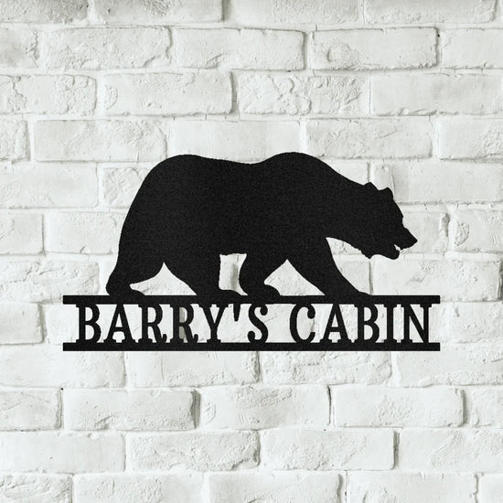 Bear Personalized Gifts - Custom Metal Sign - GiFTiFY