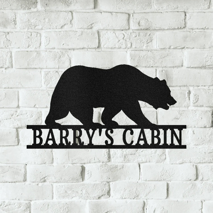 Bear Personalized Gifts - Custom Metal Sign - GiFTiFY