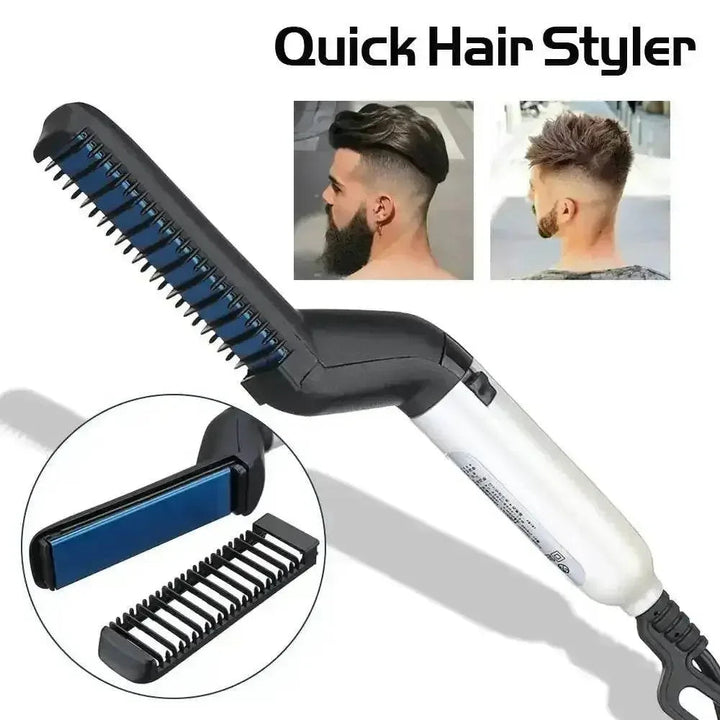Beard Straightening Hair Straightener Brush Men - GiFTiFY