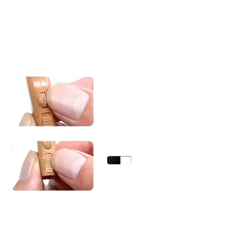 Beige Hearing Aids with Black Charging Case Sound Amplifier Hearing Aids Beige Black Hearing Aids Avoid Whistling Beige Case - GiFTiFY