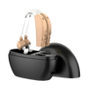 Beige Hearing Aids with Black Charging Case Sound Amplifier Hearing Aids Beige Black Hearing Aids Avoid Whistling Beige Case - GiFTiFY