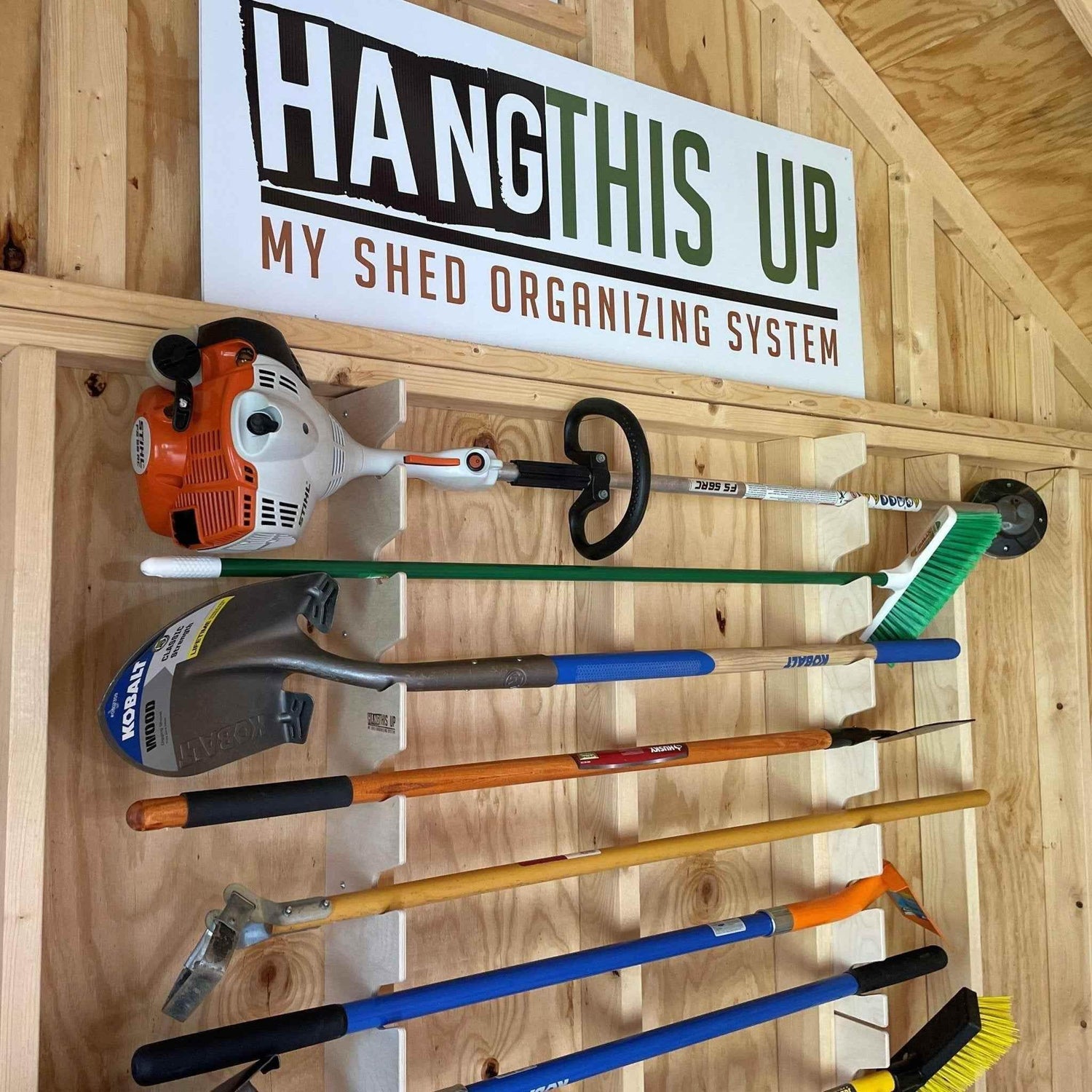 Garden Tool Organizer – Yard Tool Rack for Shed Storage - GiFTiFY