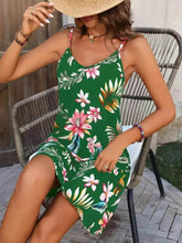 Plus Size Printed V-Neck Cami Dress - GiFTiFY