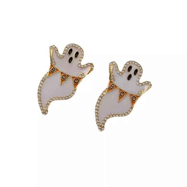 Halloween Ghost and Pumpkin Dangle Earrings - GiFTiFY