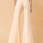 COUNTDOWN THE HOURS WOVEN FLARED PANTS