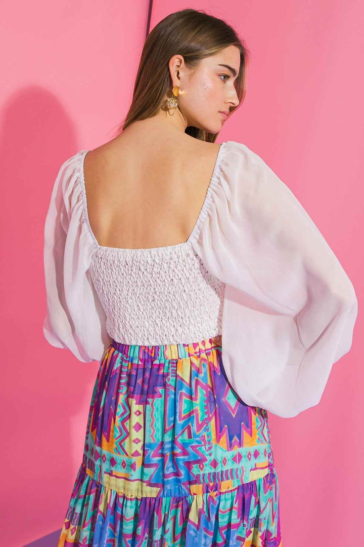FOREVER EXQUISITE WOVEN TOP - GiFTiFY