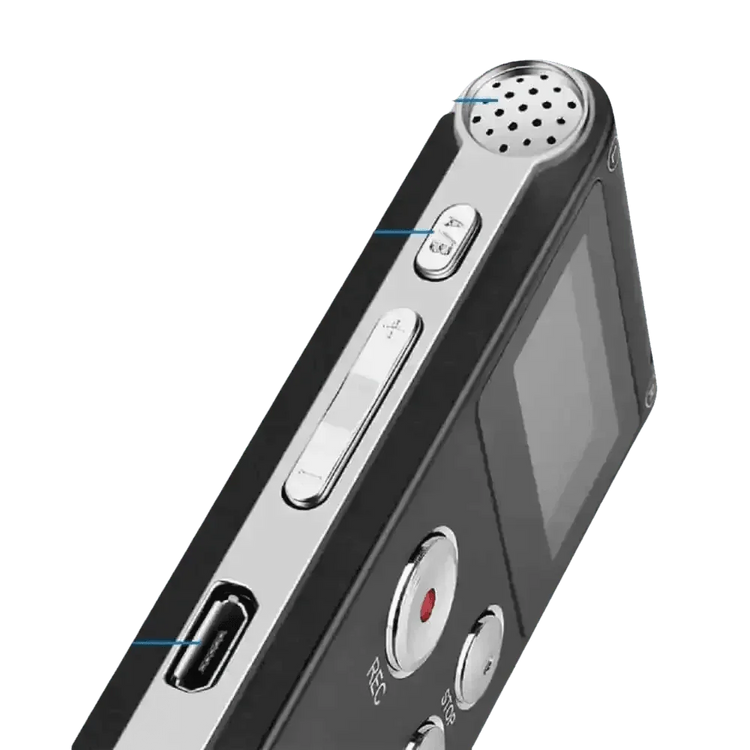 Black 8GB Voice Recorder MP3 Sound Audio Recorder - GiFTiFY