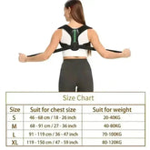Black and Green Shoulder Posture Corrector Belt - GiFTiFY