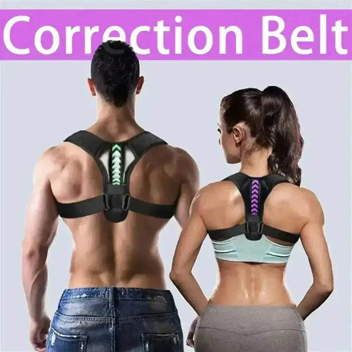 Black and Green Shoulder Posture Corrector Belt - GiFTiFY
