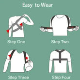 Black and Green Shoulder Posture Corrector Belt - GiFTiFY