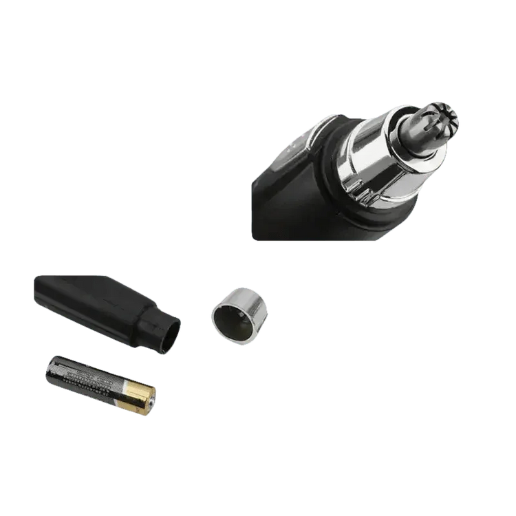 Black and Silver Nose Hair Trimmer Electric Ear Neck Trimmer - GiFTiFY